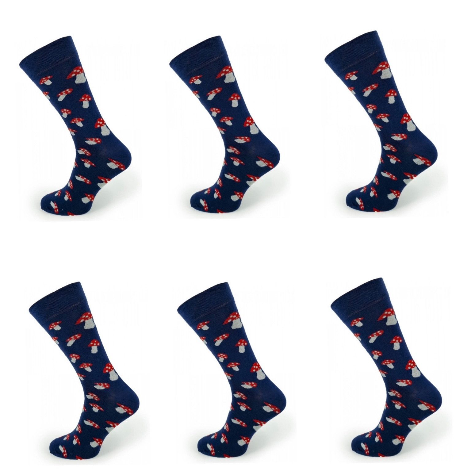 Aurellie Socken Socken mit Pilzmuster Herrensocken günstig online kaufen