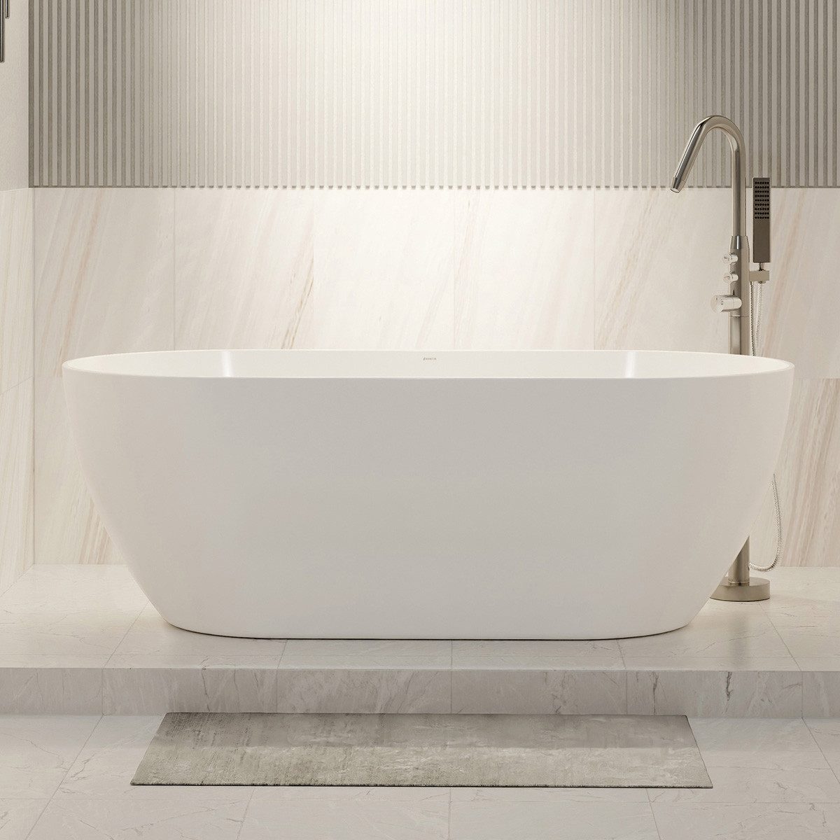Bernstein Badewanne JAZZ PLUS 2.0 Weiß glänzend 168 x 80 cm, Freistehende B günstig online kaufen