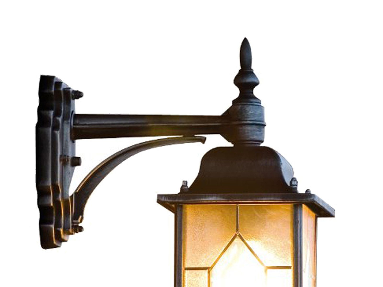KONSTSMIDE LED Außen-Wandleuchte, LED wechselbar, Warmweiß, Wand-laterne Landhausstil, Außenlicht Haus-wand beleuchten, Höhe 38cm