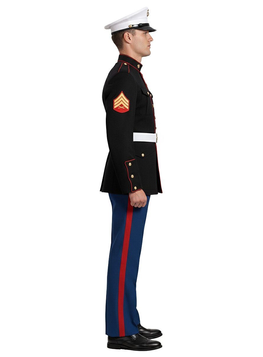 Maskworld Kostüm Marine Kapitän - Karneval Faschingskostüm Herren, Uniform eines amerikanischen Marine-Rekruten