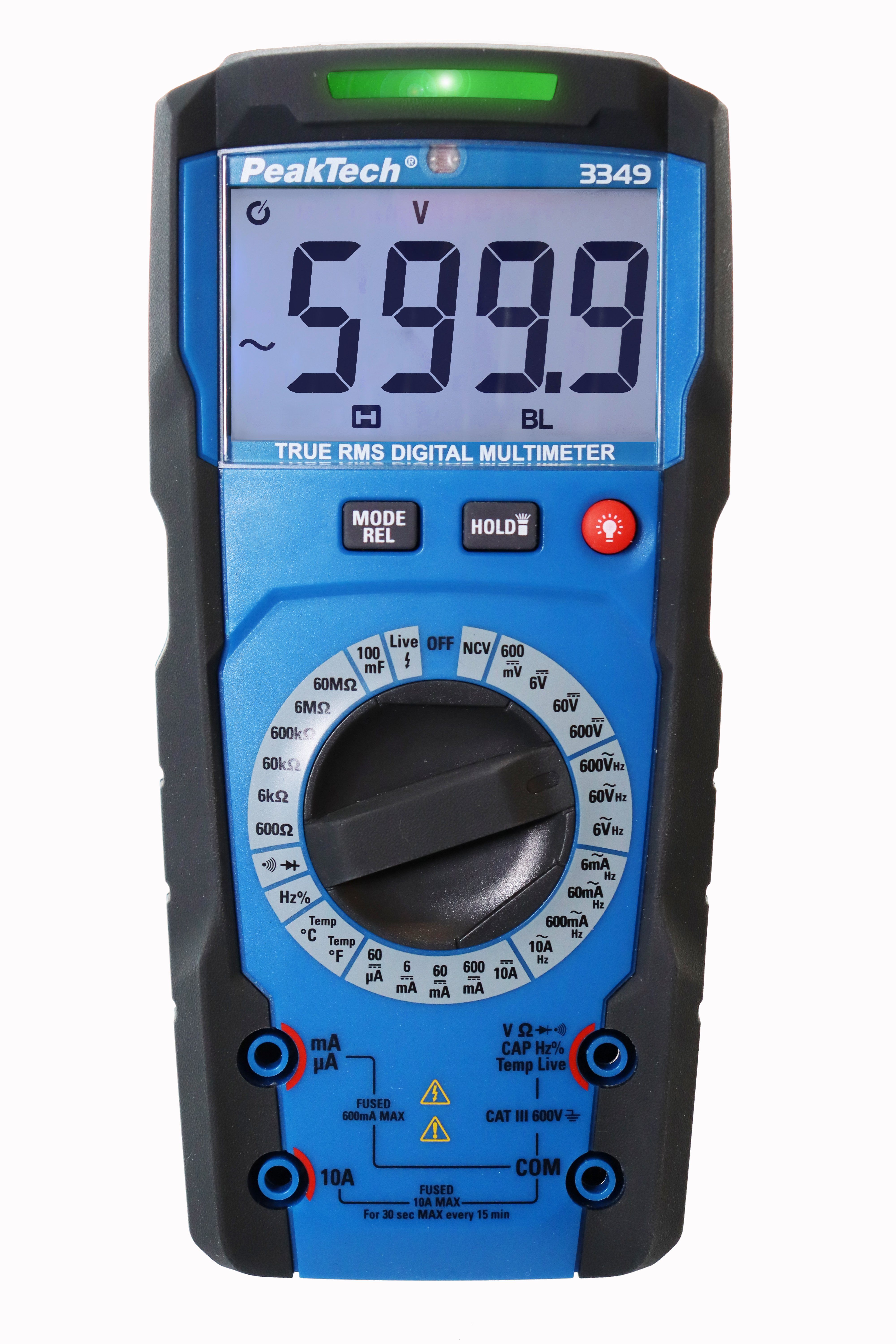~ 3349: 600V Multimeter Counts 6.000 ~ True Profi RMS PeakTech Digitalmultimeter PeakTech