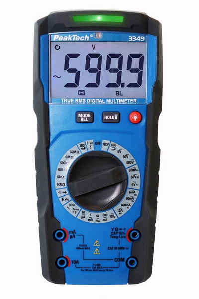 PeakTech Multimeter PeakTech 3349: Profi True RMS Digitalmultimeter ~ 6.000 Counts ~ 600V