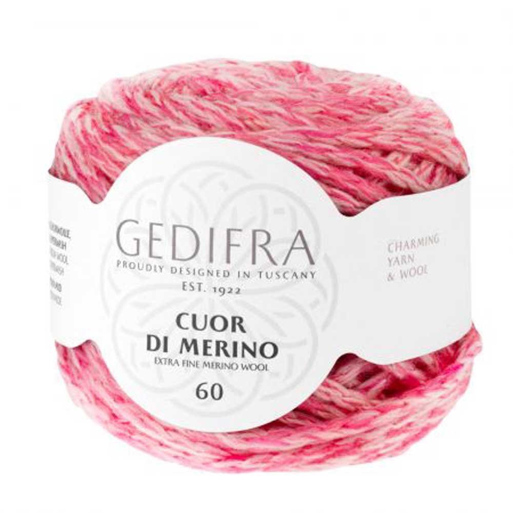 Gedifra Cuor Di Merino 60, dicke Wolle zum Stricken Merinowolle mulesingfrei Häkelwolle, 60,00 m (50g Strickgarn, Handstrickgarn), Nadelstärke 9 - 10 mm