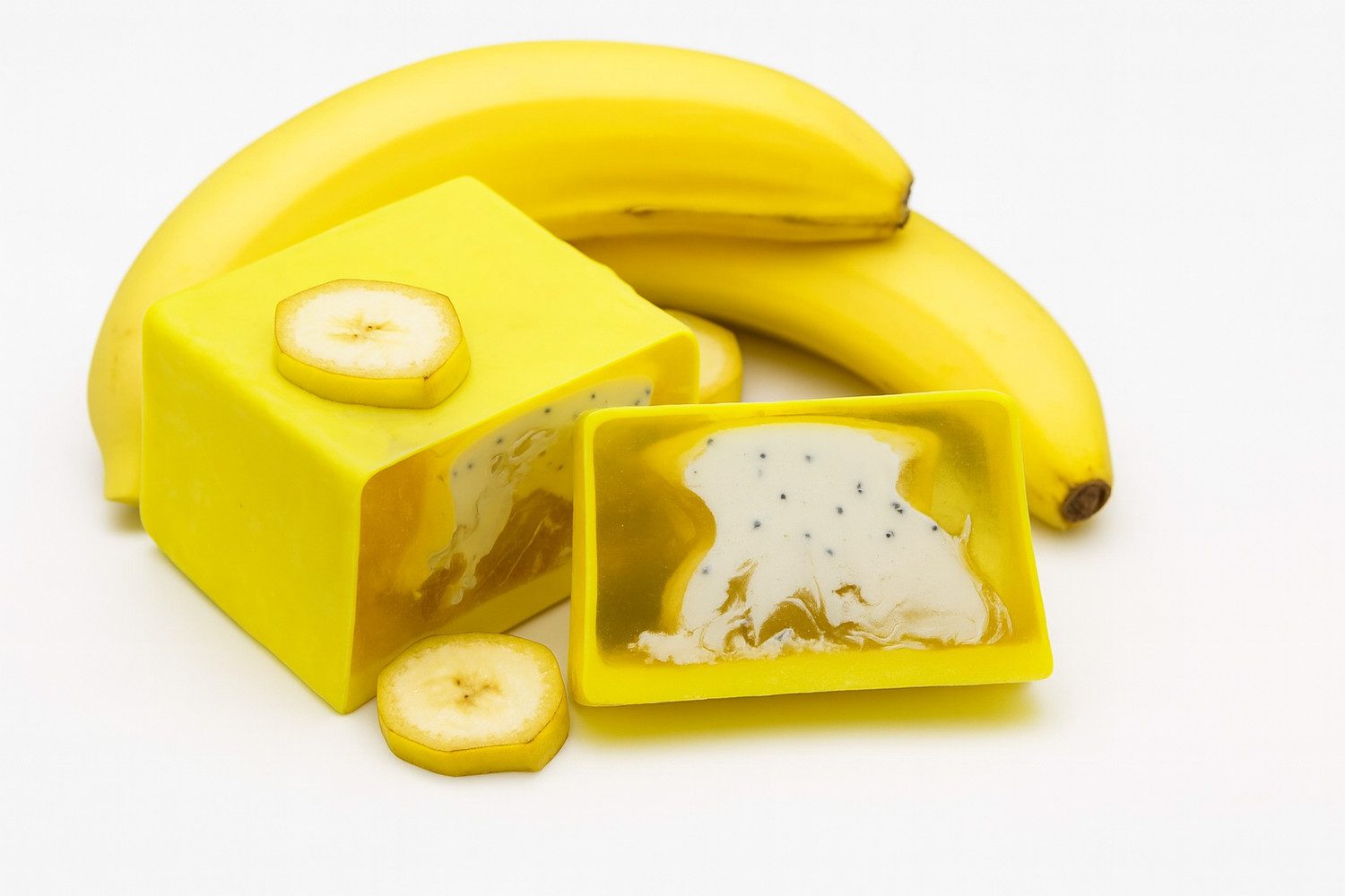 Nesbel - Spüren Sie die Reinheit? Handseife Banane, Glycerin Hand-und Dusch Seife mit Ziegenmilch 100g