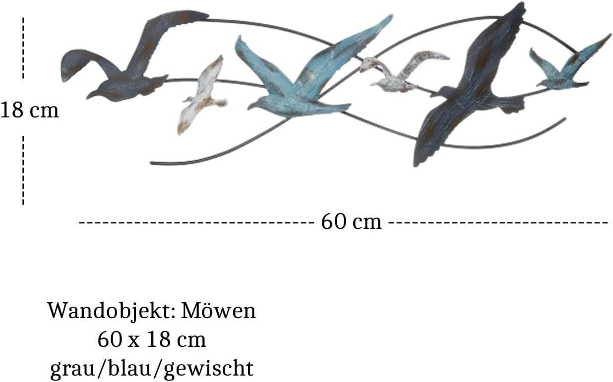 LB H&F Lilienburg Wanddekoobjekt Wandobjekt Wandskulptur Bad Badezimmer Wan günstig online kaufen