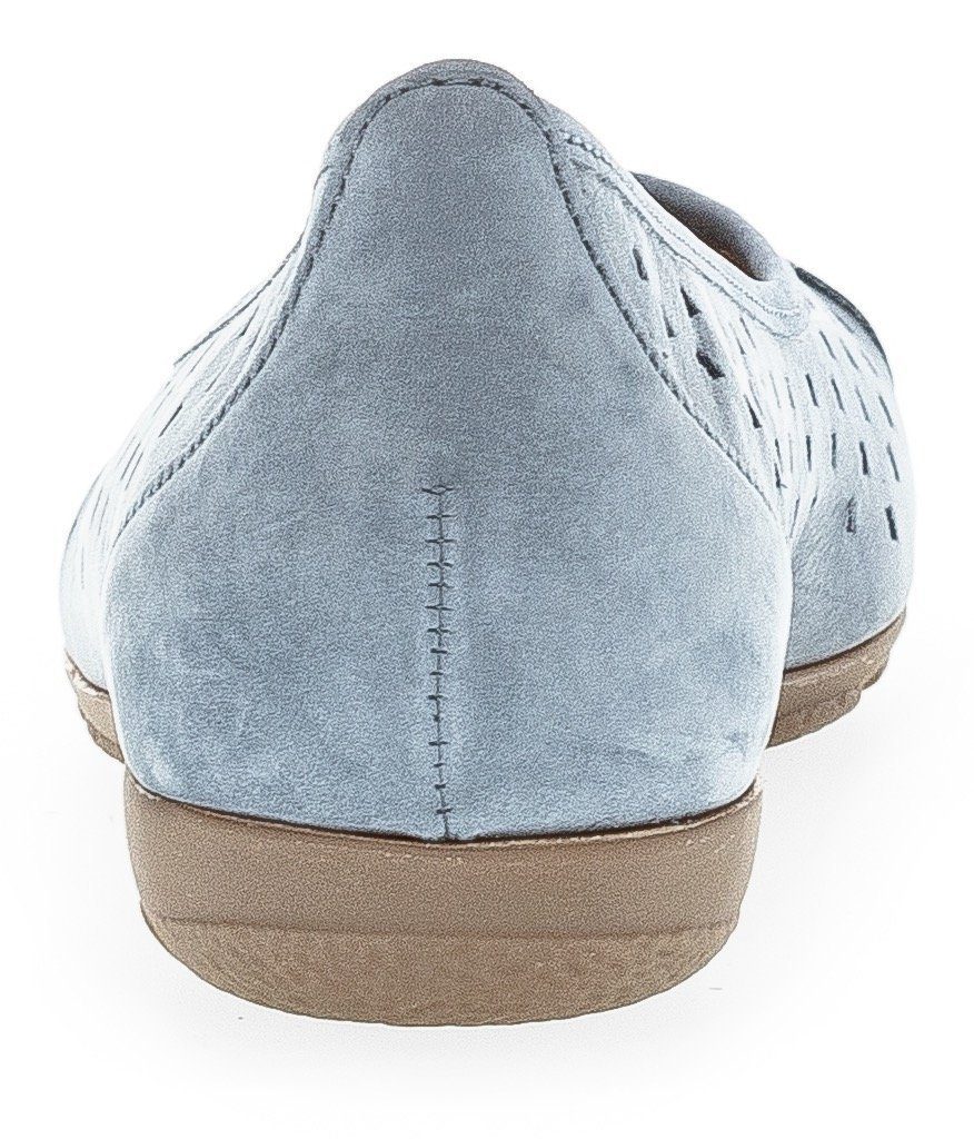 Ballerina jeansblau Gabor Luftkammerlaufsohle Hovercraft mit