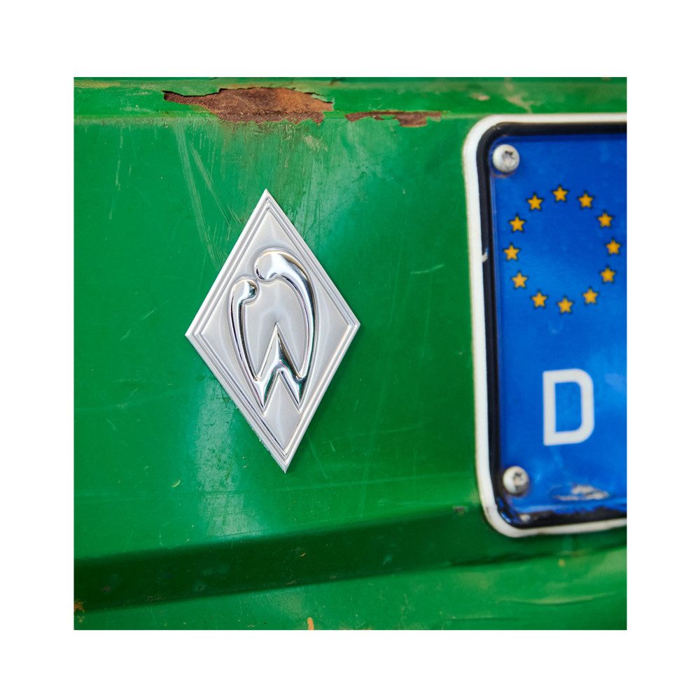 Werder Bremen Aufkleber SV Werder Bremen Aufkleber Chromflex Raute