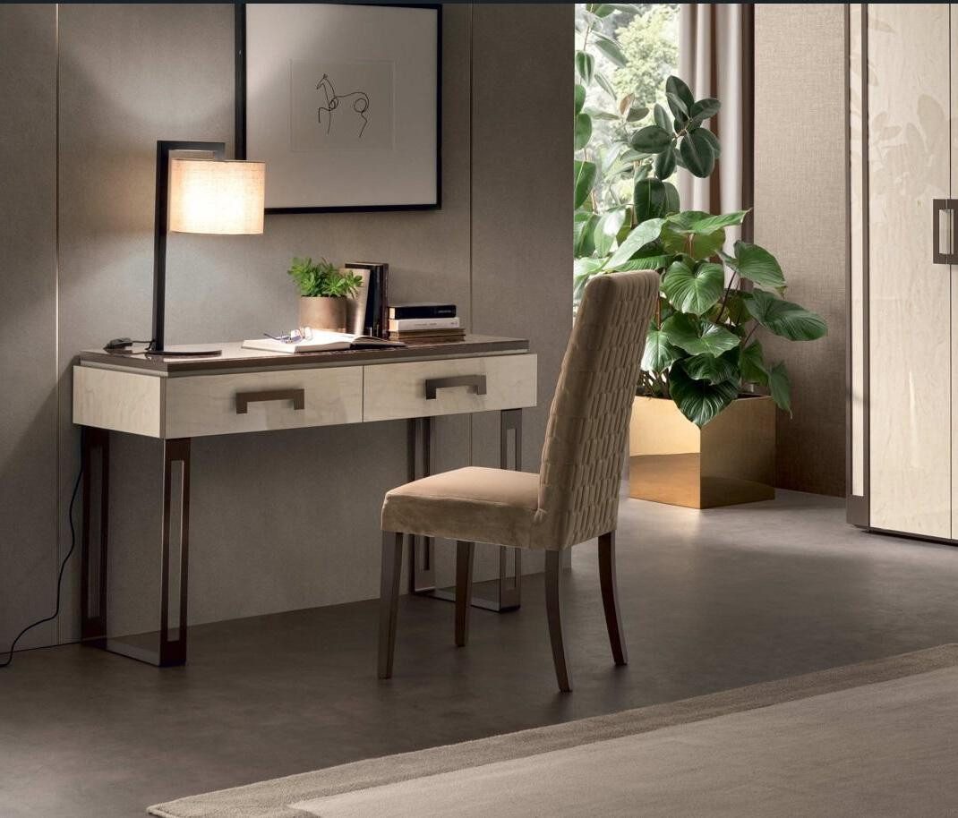 Xlmoebel Schreibtisch Italienisches Designer Arbeitszimmer Set mit Stuhl aus Holz (Schreibtisch + Stuhl, 2-St., Schreibtisch + Stuhl), Hergestellt in Europa