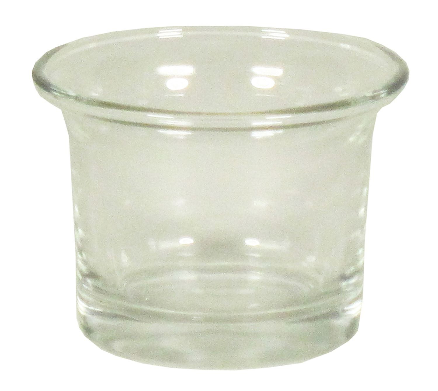 INNA-Glas Kerzenhalter Teelichthalter Jemma aus Glas, klar, 4,5 cm, Ø 6,5 cm