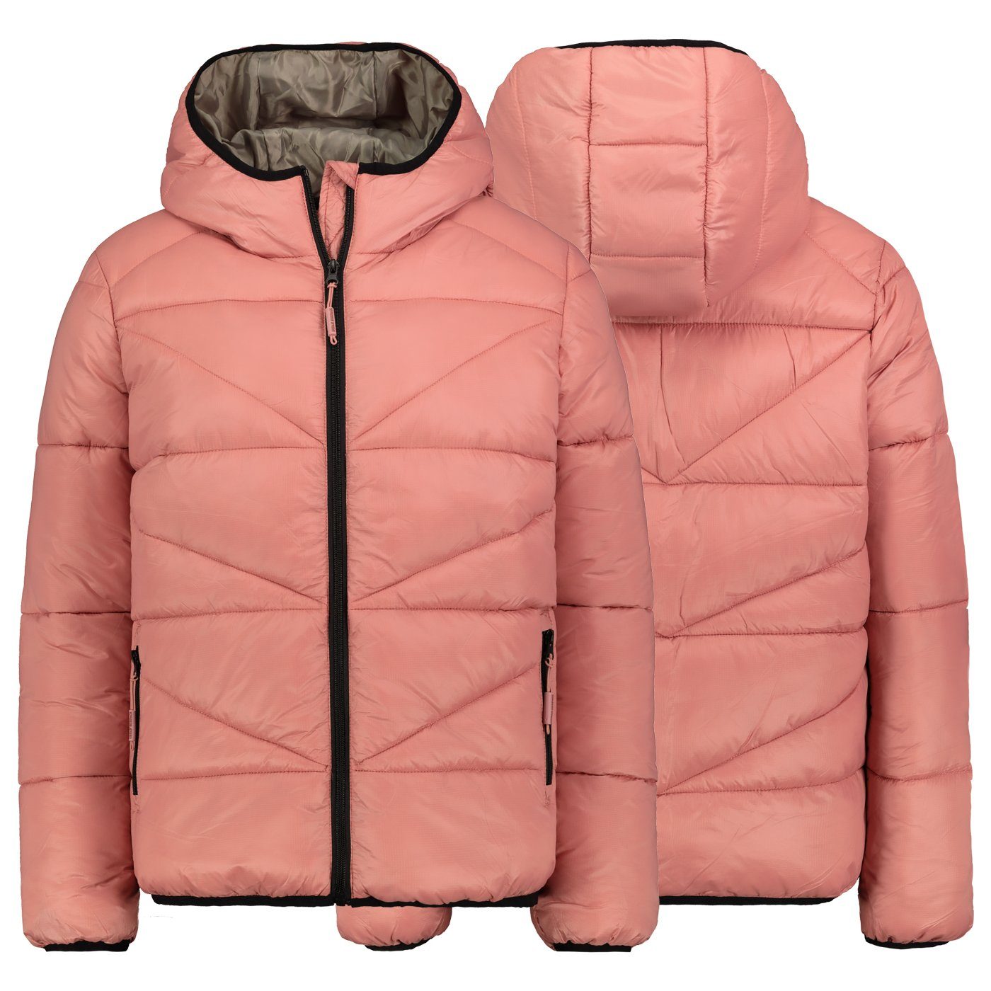 Rosa Steppjacke Urban Wasserabweisend Steppjacke Übergangsjacke Surface VEGAN Jacke Winter Herbst