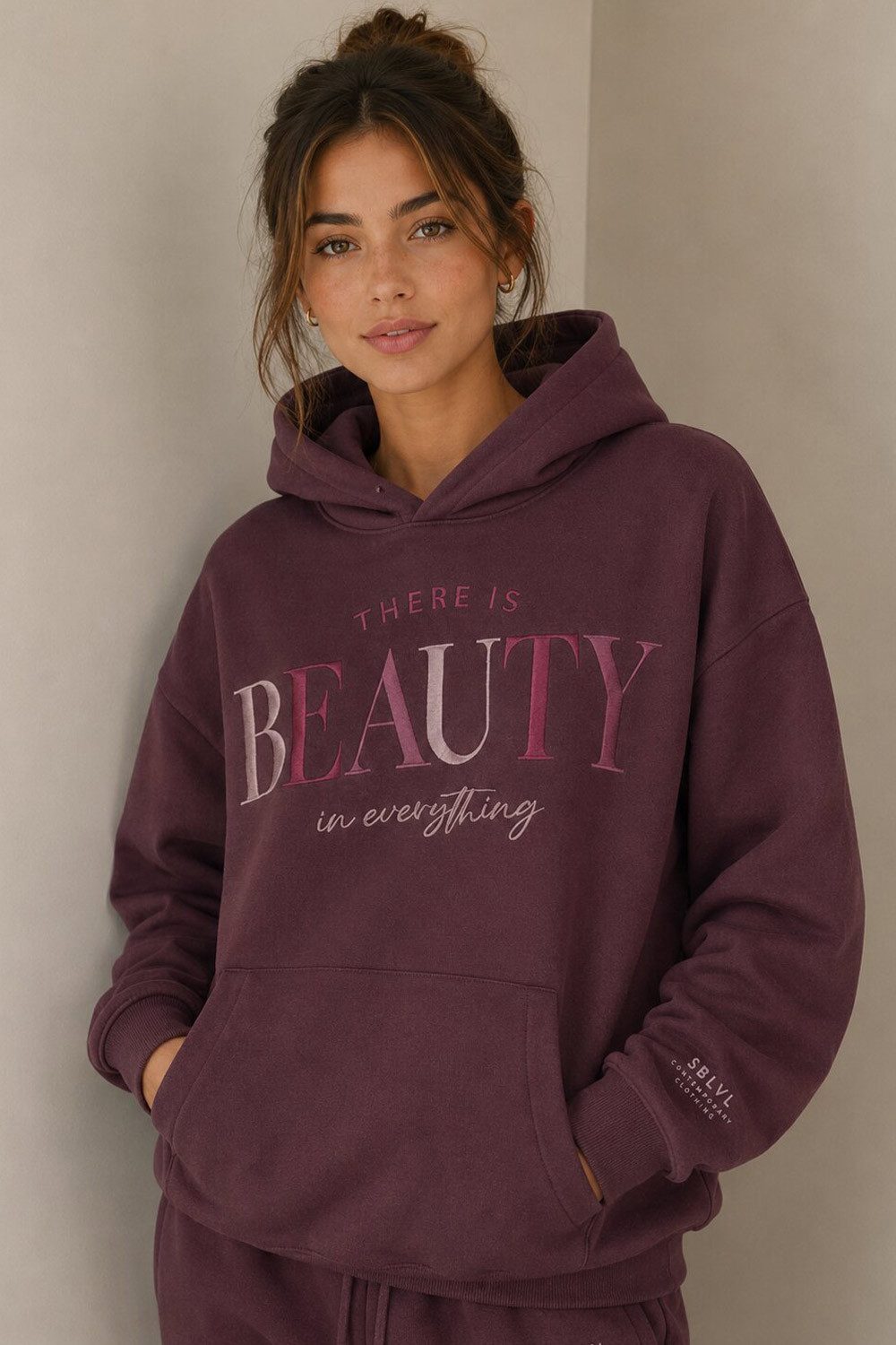 SUBLEVEL Kapuzenpullover Damen Pullover kuschelig weich Flauschig Hoody Hoodie XS-XXL Perfekte Passform Hochwertige Verarbeitung, Angenehm weich & bequem