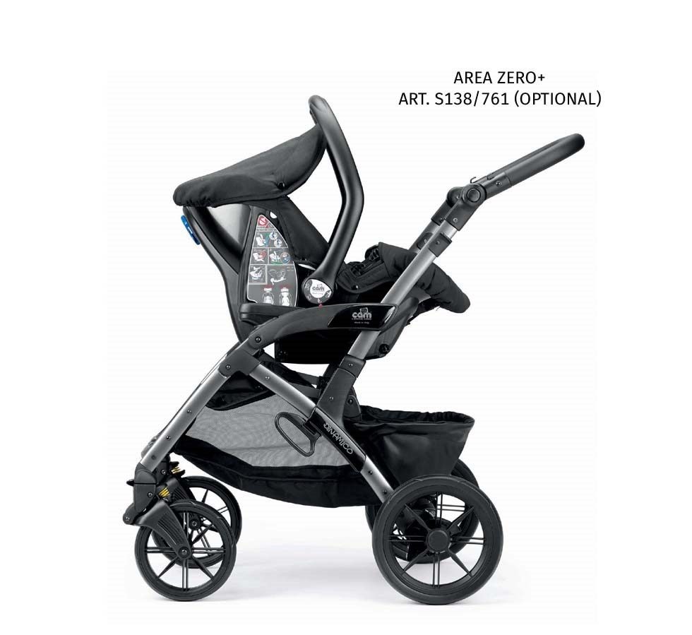 CAM Babyschale CAM Area Zero+ Auto-Babyschale, Made in Italy, waschbarer Bezug