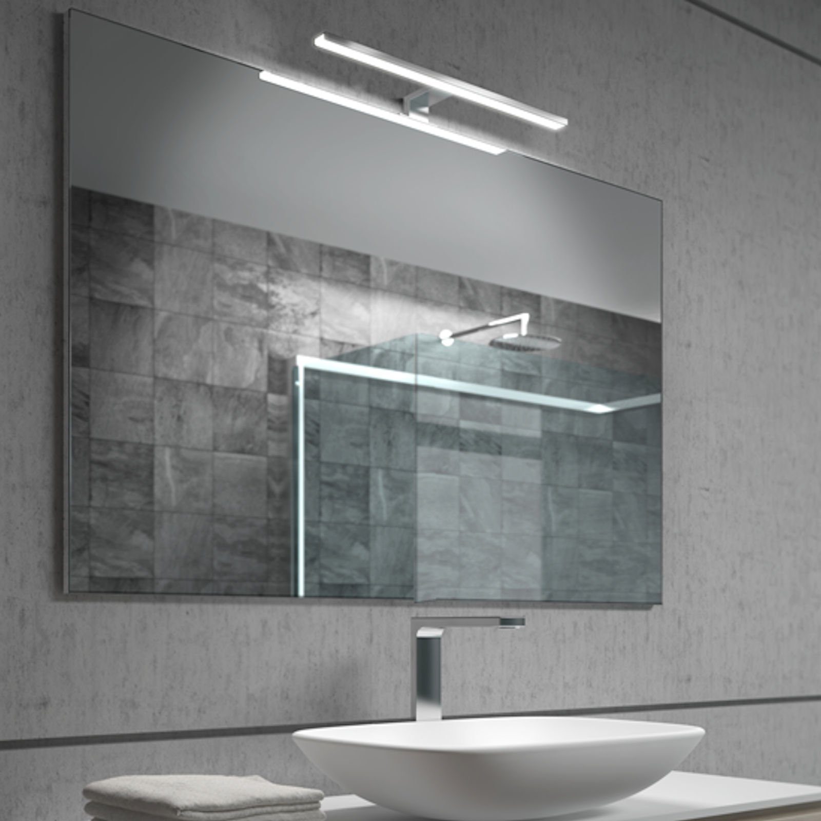 SO-TECH® LED Spiegelleuchte LED Aufbauleuchte AALTO 230V 300 - 800 mm, Läng günstig online kaufen