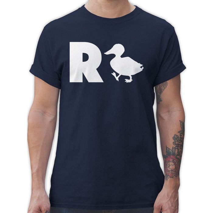 Shirtracer T-Shirt R Ente - Geschenk Rente Ruhestand - Rentner Geschenk - Herren Premium T-Shirt rente shirt - tshirt männer mit spruch - sprüche t-shirt herren
