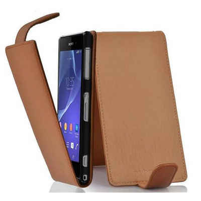 Cadorabo Handyhülle »Flip Struktur«, Hülle für Sony Xperia Z2 Klappbare Handy Schutzhülle - aus Kunstleder mit Magnetverschluss