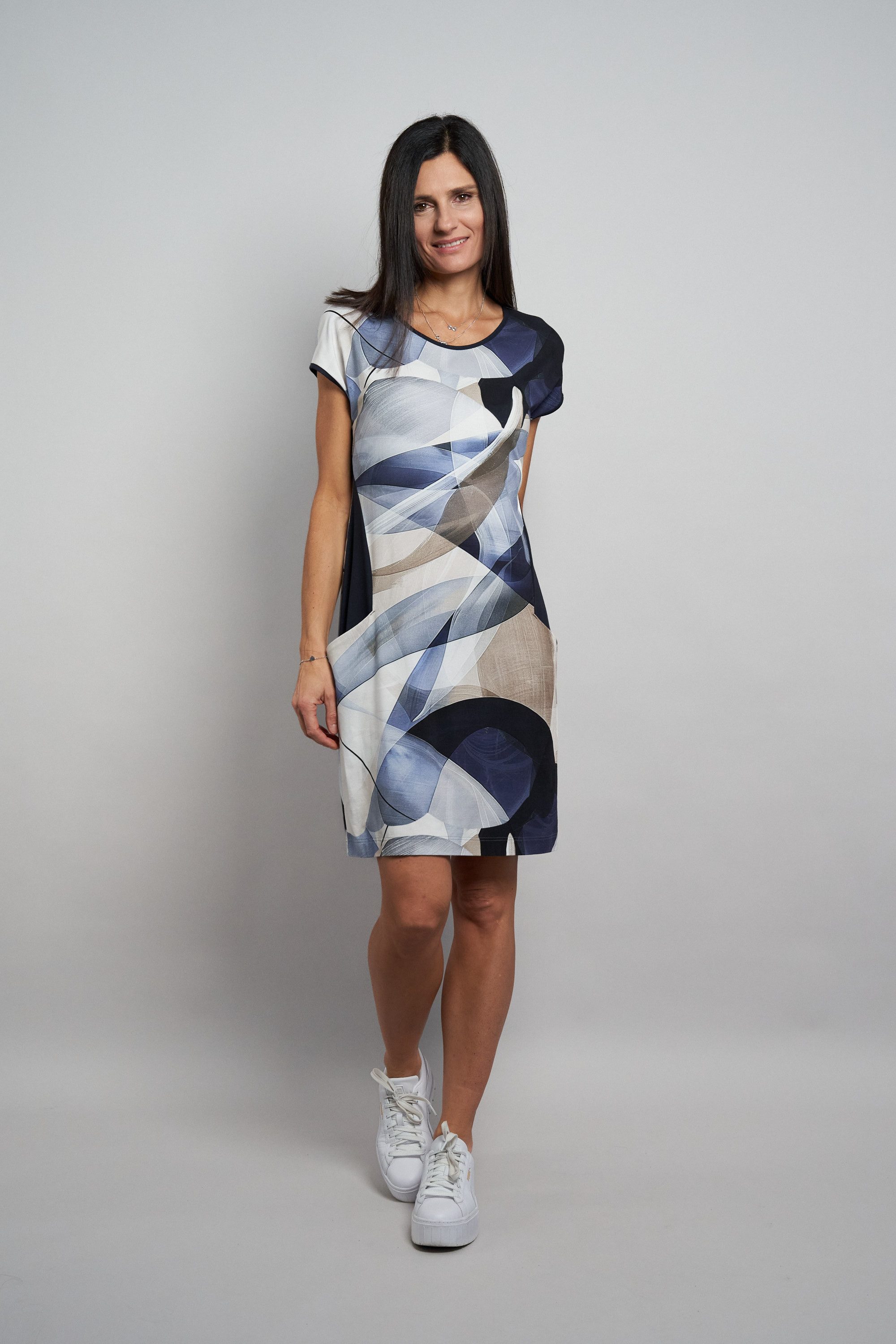 Seidel Moden Druckkleid mit grafischem Muster - MADE IN GERMANY günstig online kaufen