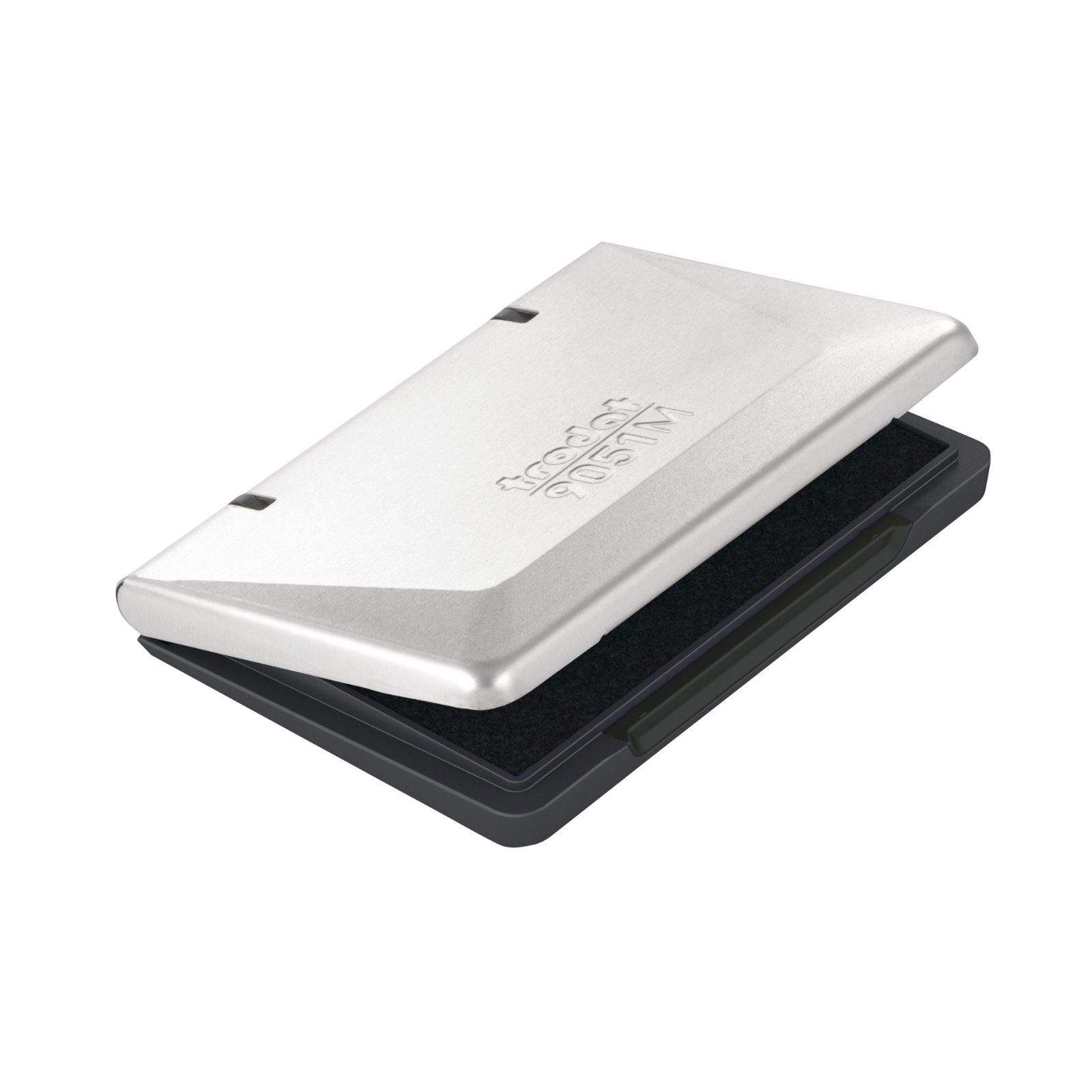 TRODAT Metall schwarz 9051M 9x5cm o. Öl dokumentenecht nachfüllbar Stempelkissen