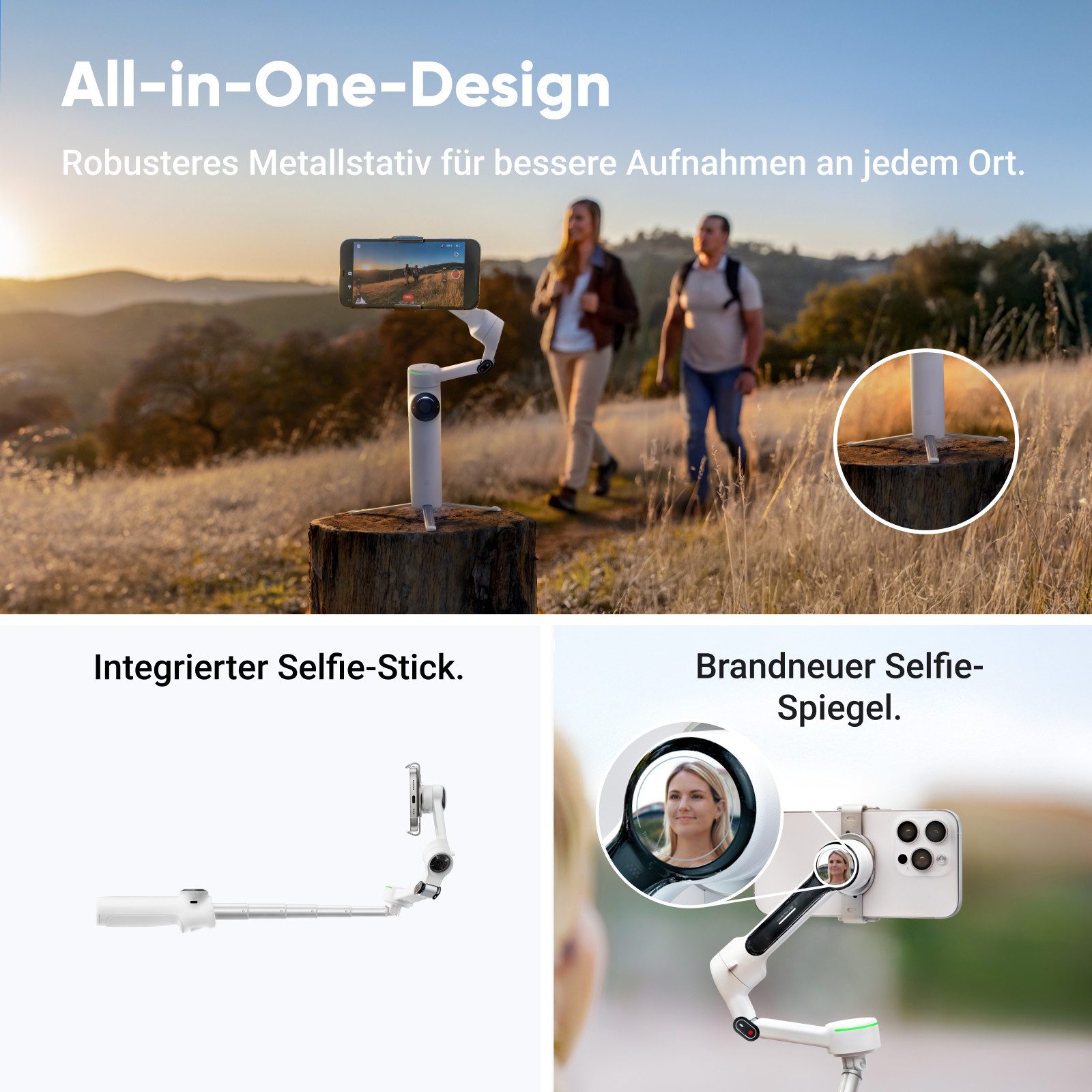 Insta360 Insta360 Flow 2 Pro – branchenerste KI-Smartphone-Gimbal Gimbal