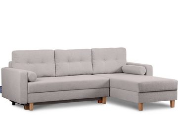 Konsimo Ecksofa ERISO Universalecke mit Ottomane, ausziehbare Liegfläche 212x140 cm