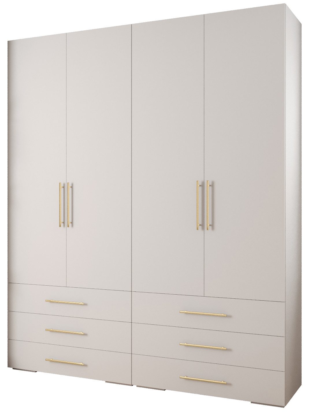 ABIKS MÖBEL Kompaktgarderobe INOVA 3 SATZ 16 Möbelset, Garderobe mit Kleiderstange und Regalen
