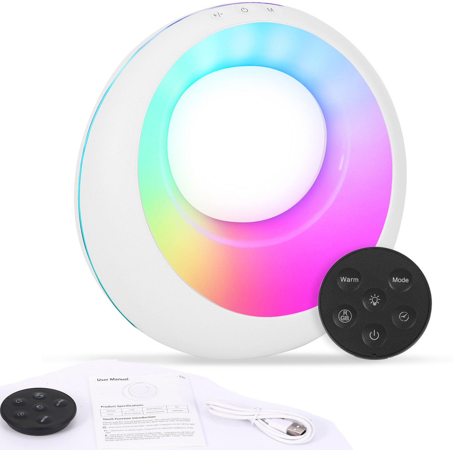 BlingBin LED Nachttischlampe Nachttischlampe Touch Dimmbar günstig online kaufen
