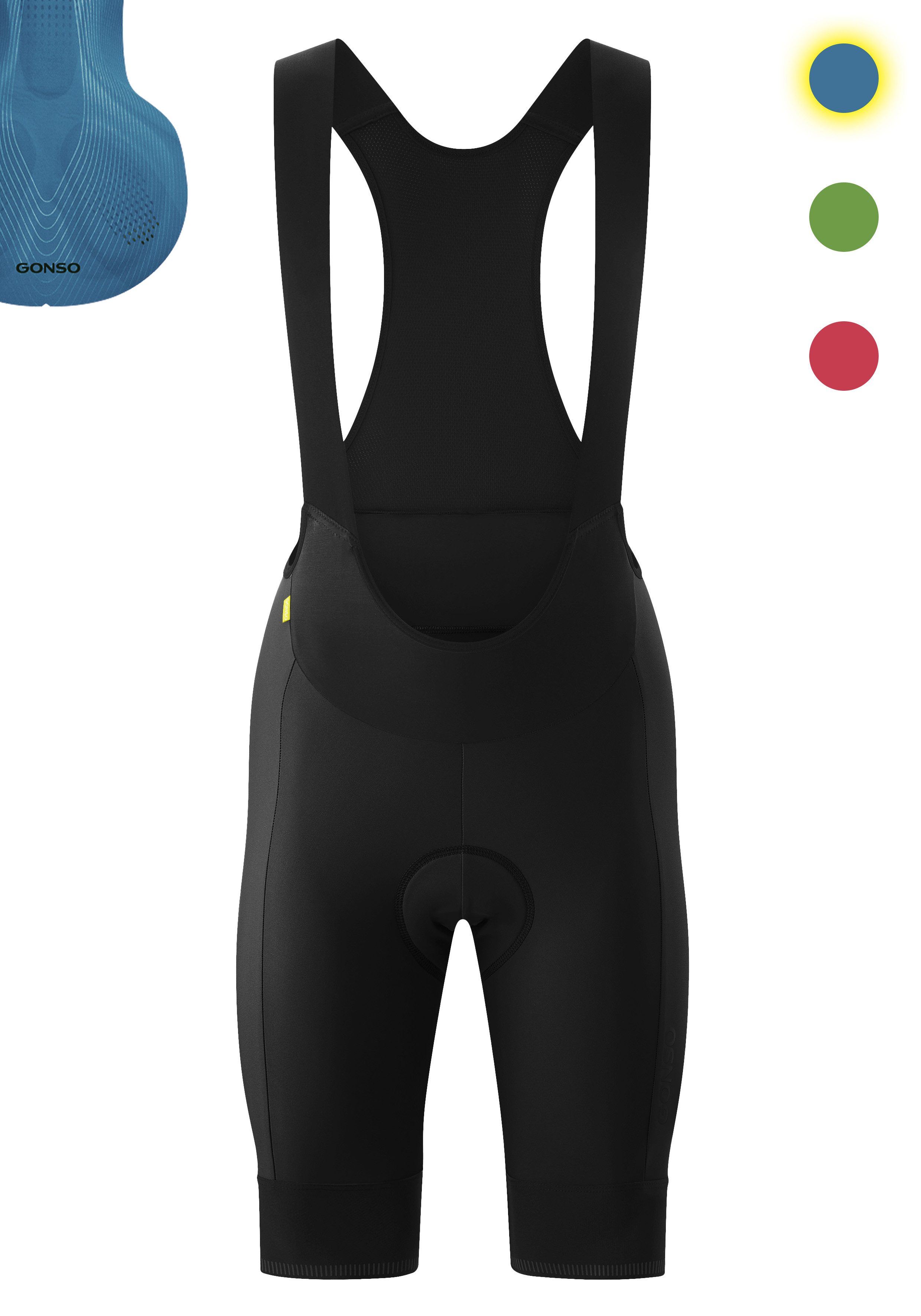 Gonso Fahrradhose SITIVO Bib W Damen Radhose, Radlerhose mit speziellem Sitzpolster, Tight Fit