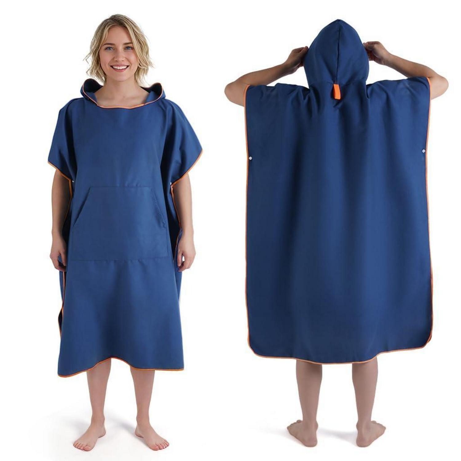 LuxusKollektion Poncho Badeponcho Mikrofaser Medium (1-St)