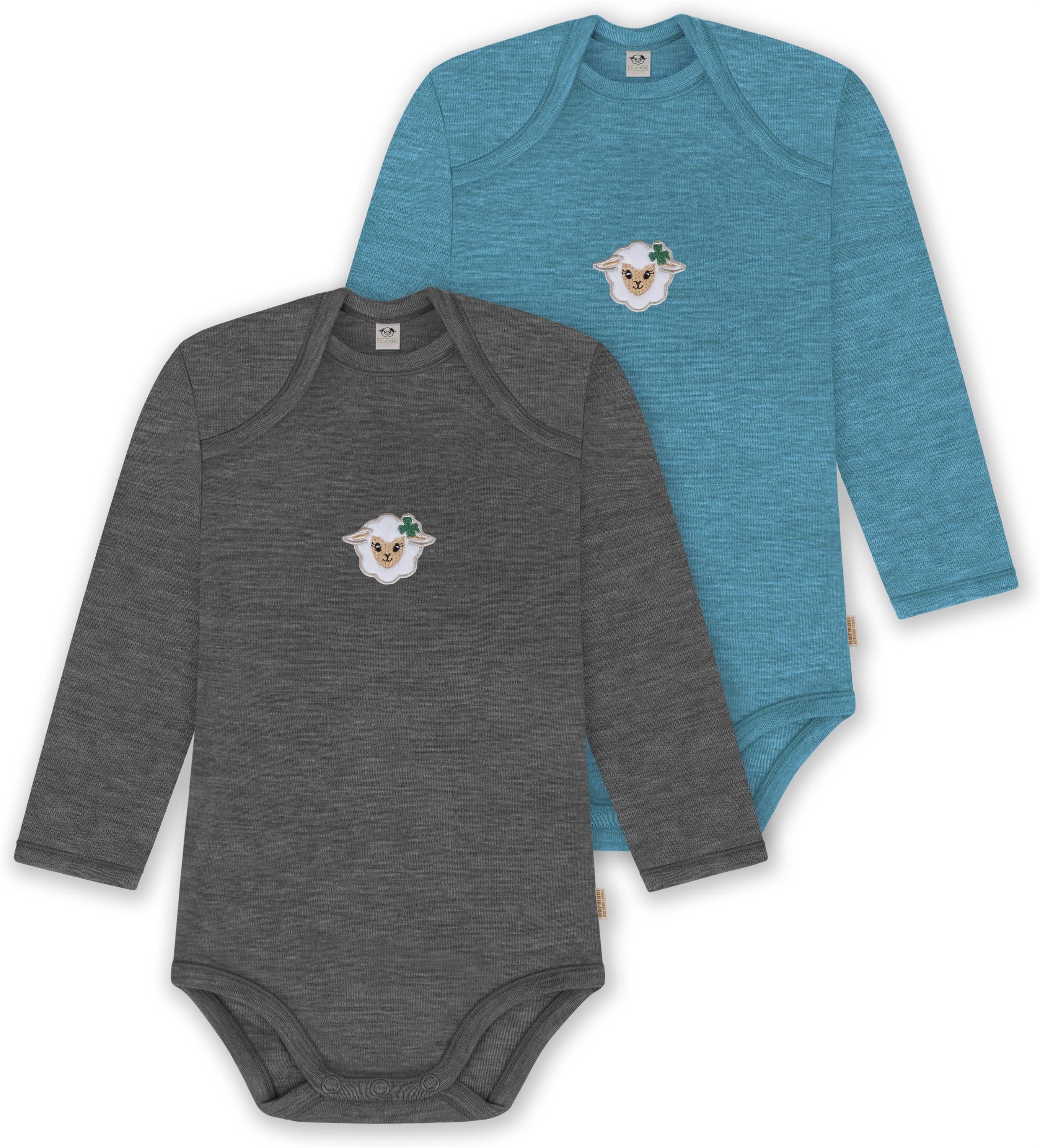 Langarmwickelbody 2er Pack Baby Merino Body Langarm Auckland