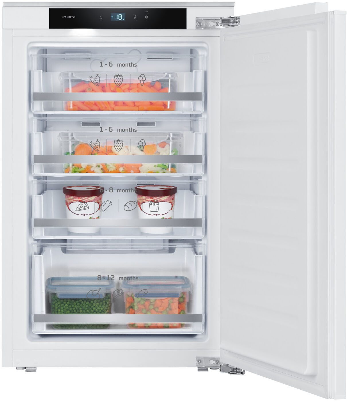 Amica Einbaugefrierschrank EGSX 321 250, 87 cm hoch, 56 cm breit