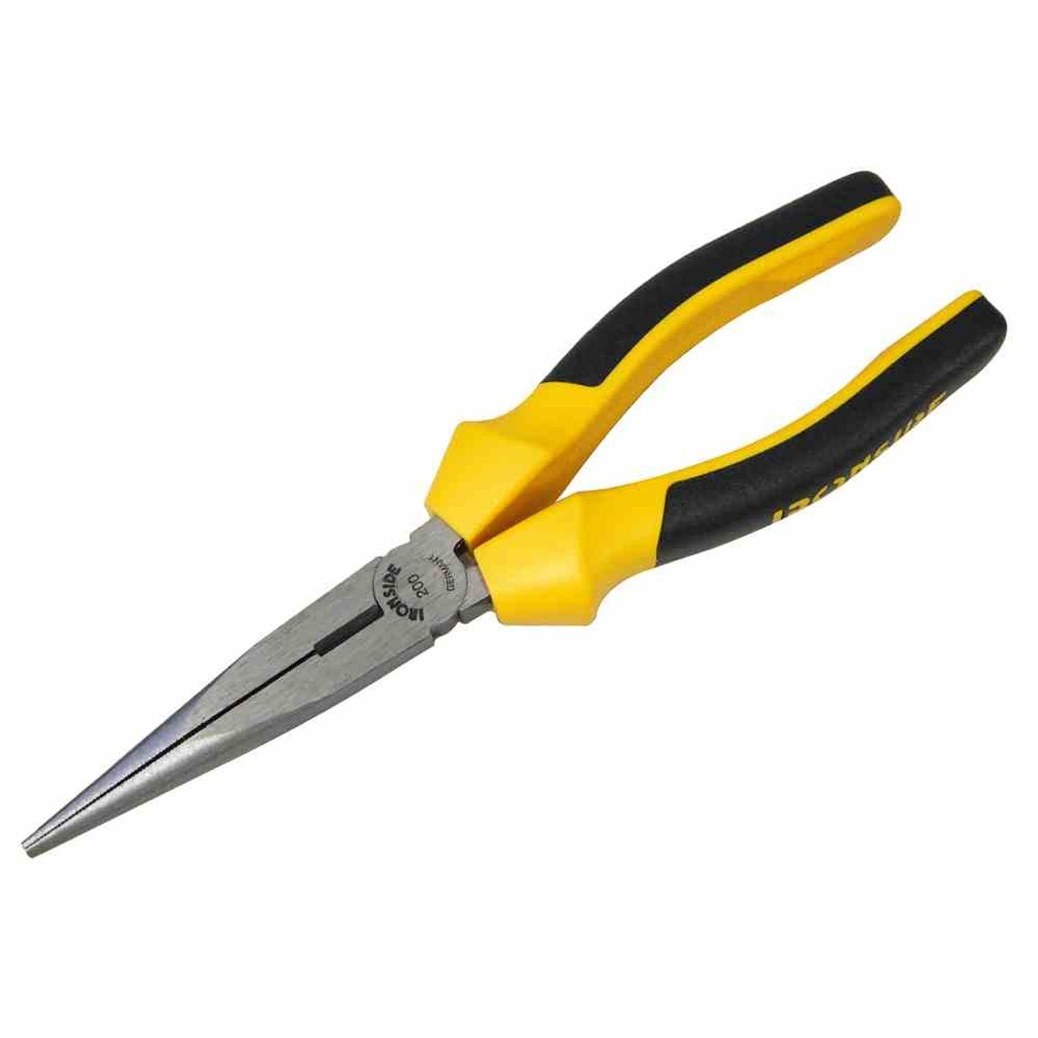 IRONSIDE Flachzange Telefonzange 200 mm poliert 2-Komponenten-Griff