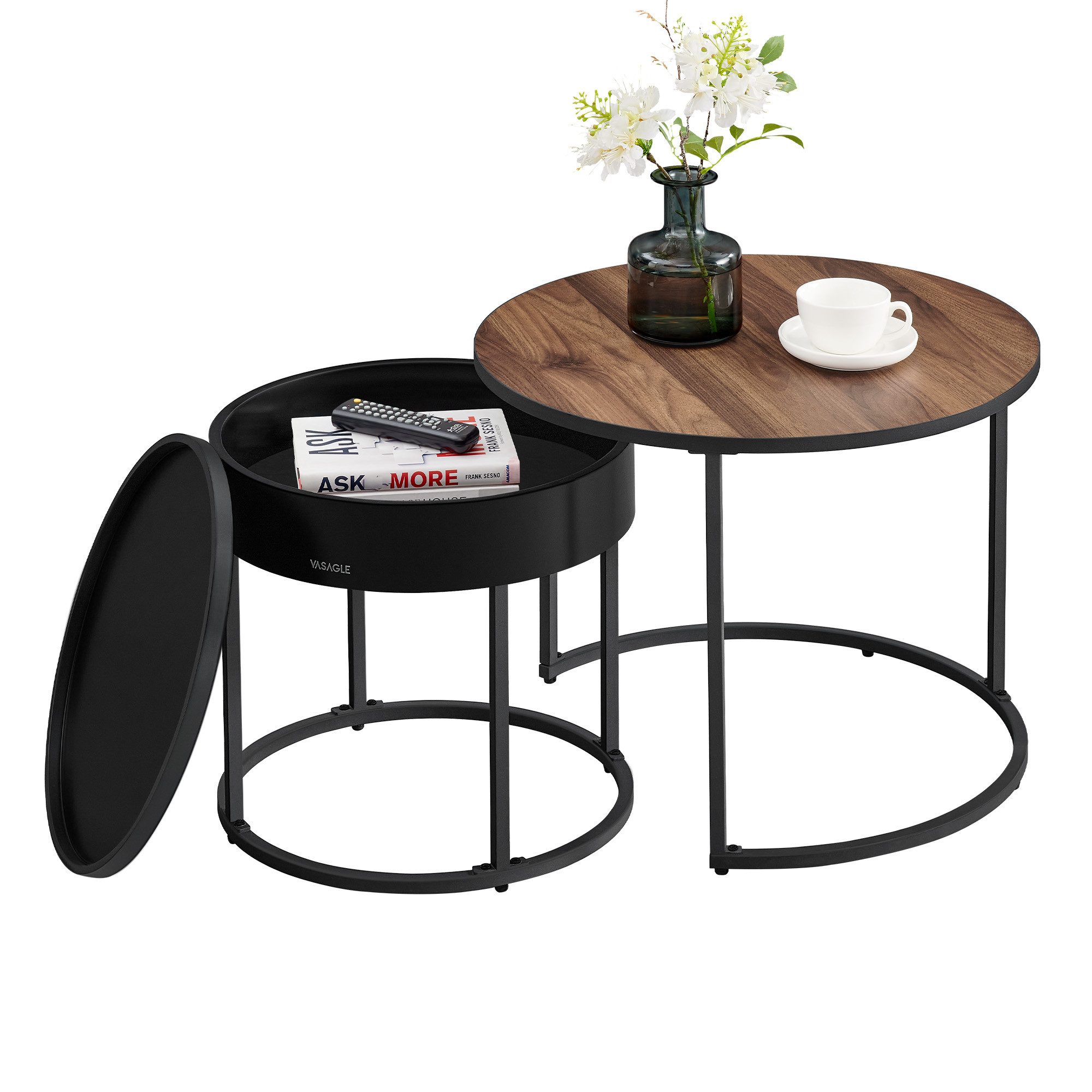 VASAGLE Couchtisch (2er Set), Satztisch für günstig online kaufen