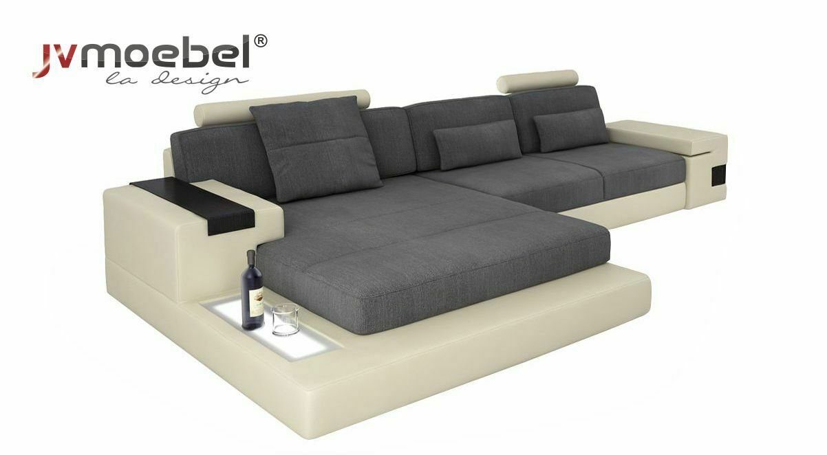 JVmoebel Ecksofa, Luxus Sofa Couch Ecke Polstermöbel Wohnzimmer L-Form Modern Design