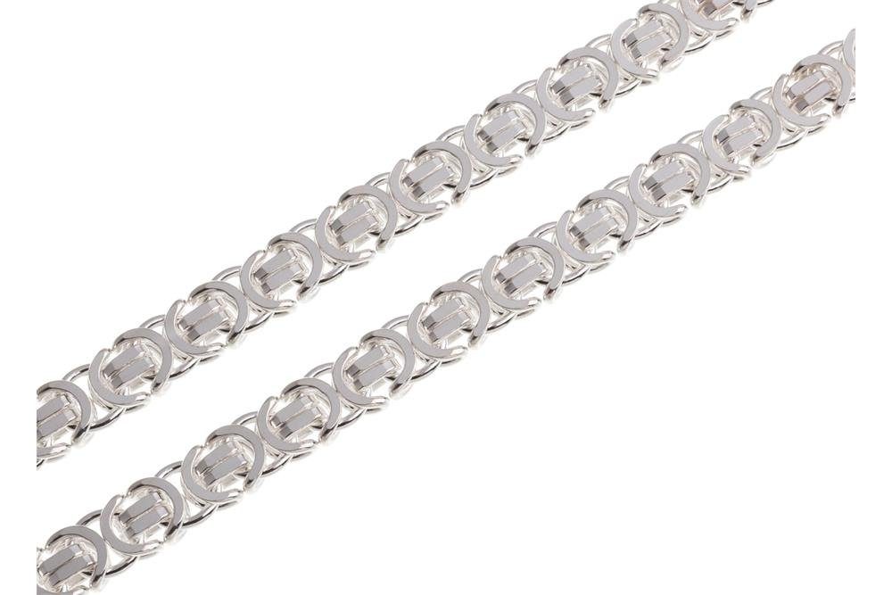 Silberkettenstore Silberkette Königskette, flach 6mm - 925 Silber, Länge wählbar von 40-100cm – Bild 2 von 3