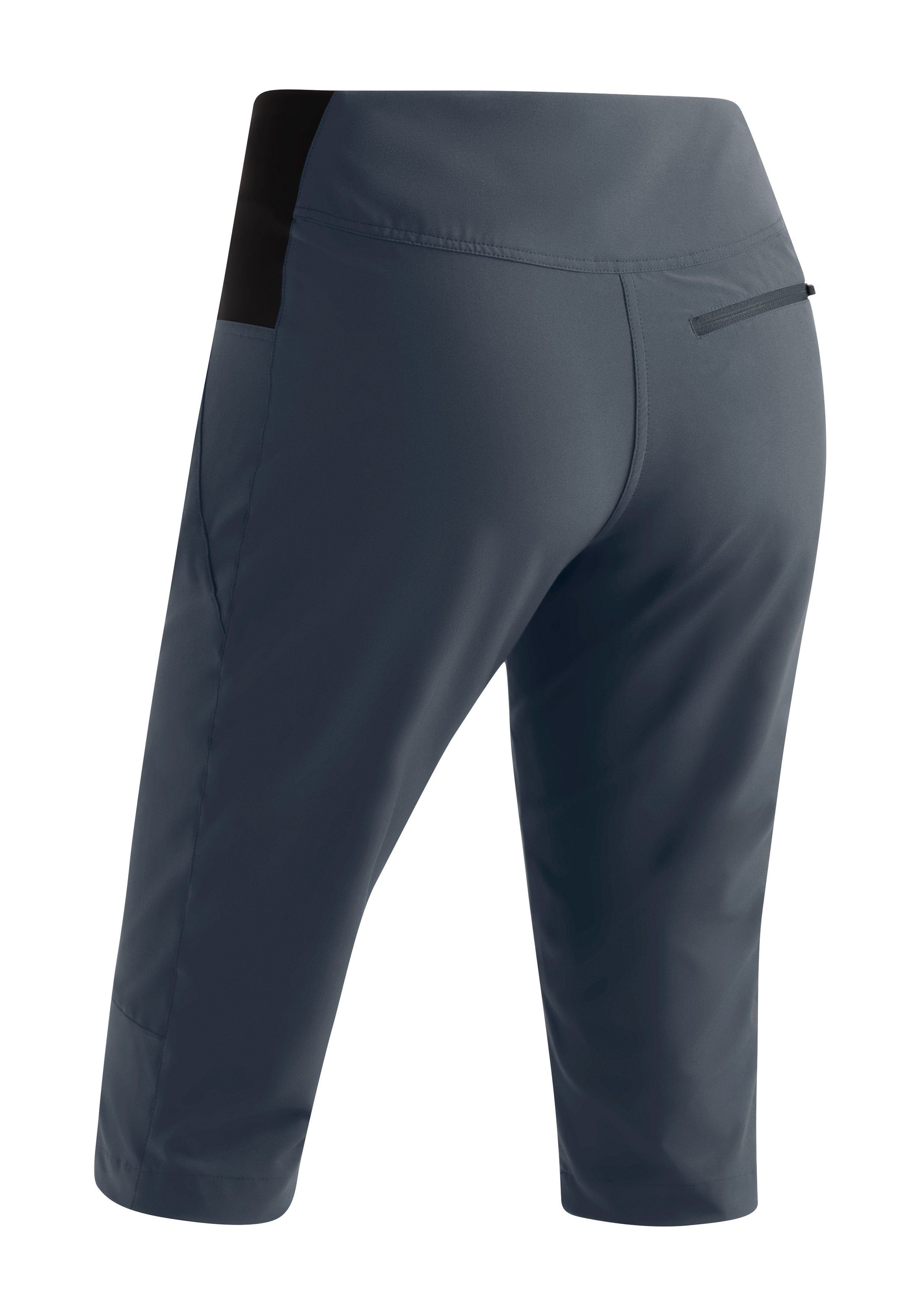 Sports Maier Damen Capri Trekking-Hose Outdoor Caprihose grau elastische Wanderhose, Vario Latit