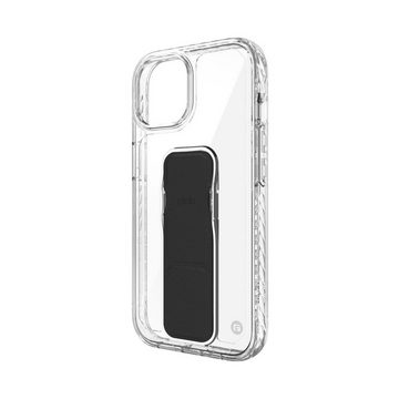 CLCKR Handyhülle CLCKR Stand und Grip Case für iPhone 15 - clear/black