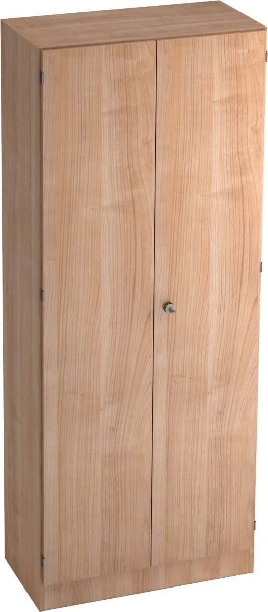 HAMMERBACHER Garderobenschrank Garderobeschrank Solid 5OH BxTxH 80x42x200,4cm Griff SG Nussbaum/Nussb