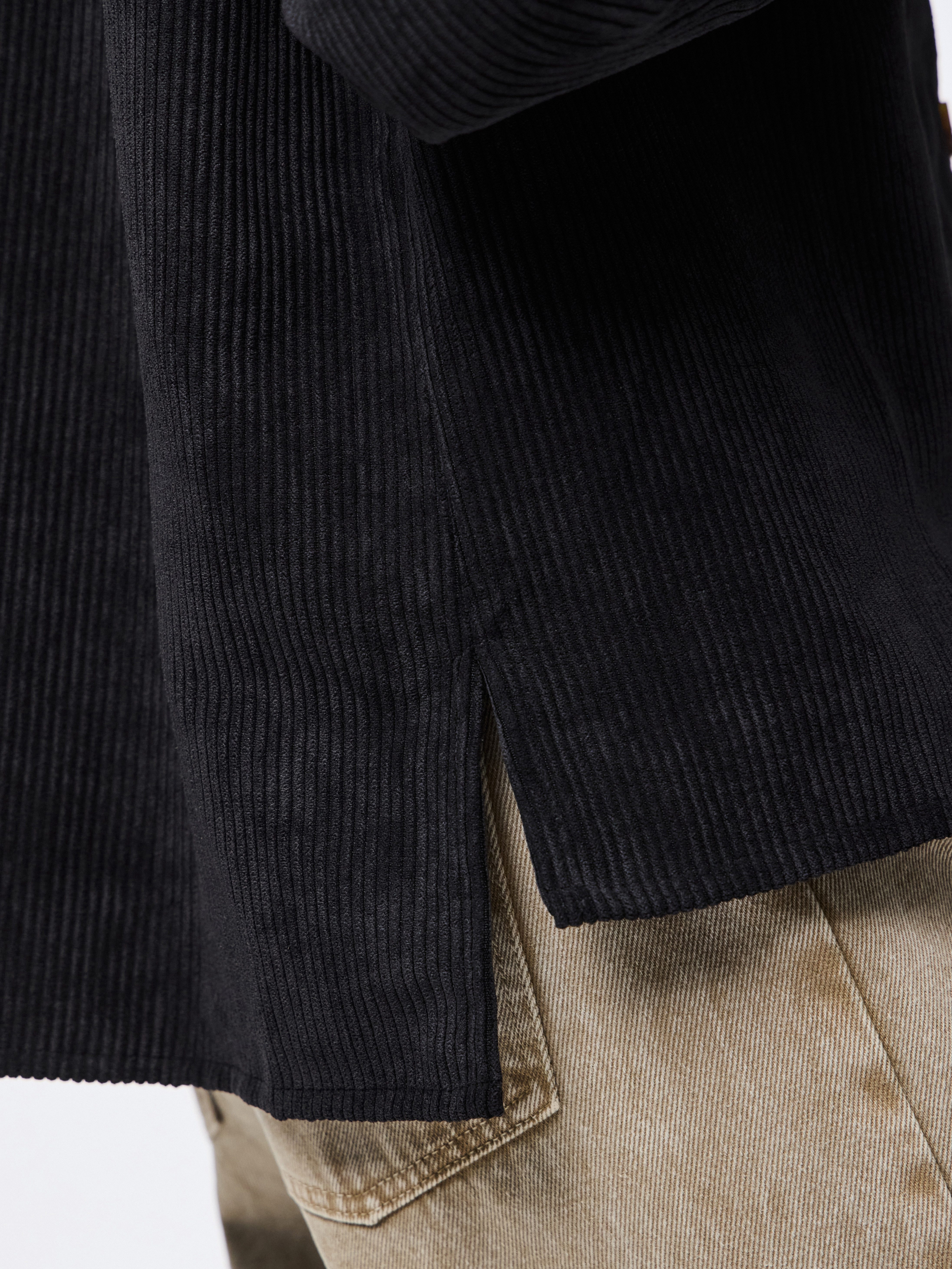 pieces Hemdbluse PCEFFI LS SHIRT WVN NOOS Materialmix, loose fit
