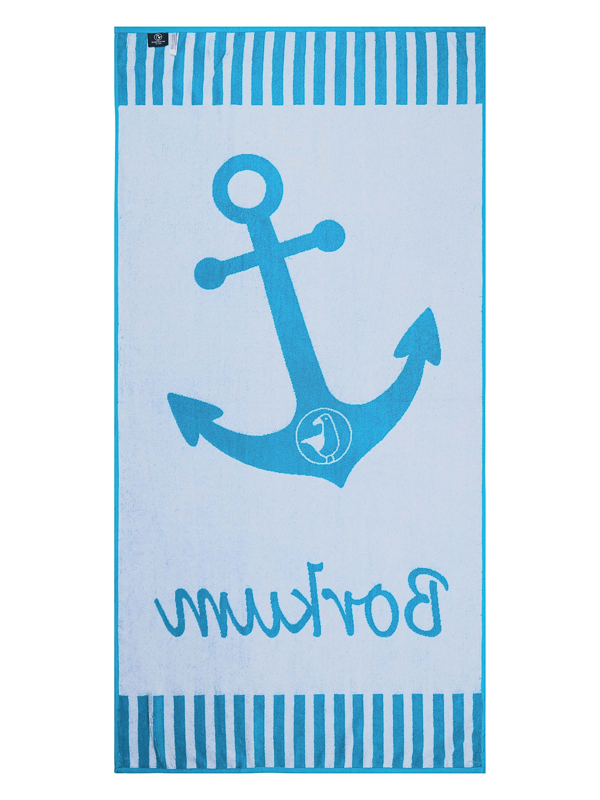 Schietwetter Strandtuch Unisex Strandhandtuch "Borkum" 180x88cm, günstig online kaufen