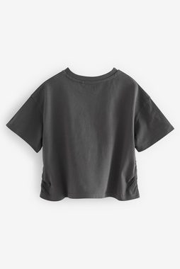 Next T-Shirt T-Shirts mit Pailletten + Seitenraffung, 3er-Pack (3-tlg)