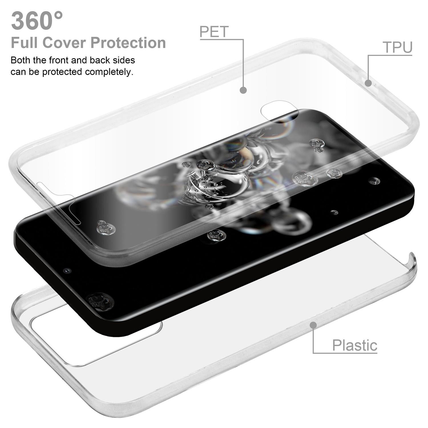Cadorabo Handyhülle für Samsung Galaxy S20 ULTRA Hülle Samsung Galaxy S20 ULTRA, Flexible Case Handy Schutzhülle - Hülle - Back Cover 360° Grad