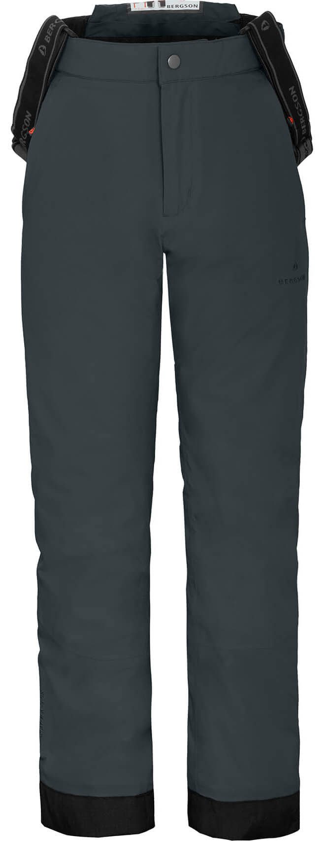 Bergson Skihose PELLY MAXI Kinder Skihose, wattiert, 20000 mm Wassersäule, Normalgrößen, dunkel
