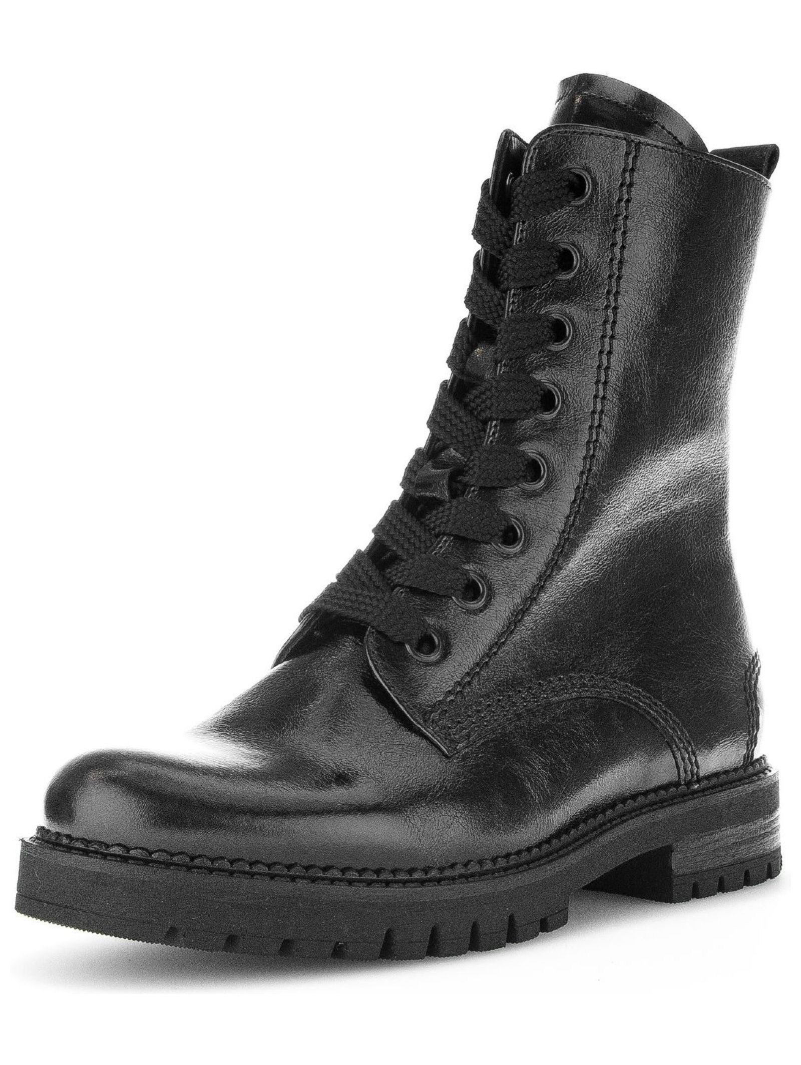 Gabor Comfort Stiefelette Glattleder Schnürstiefelette