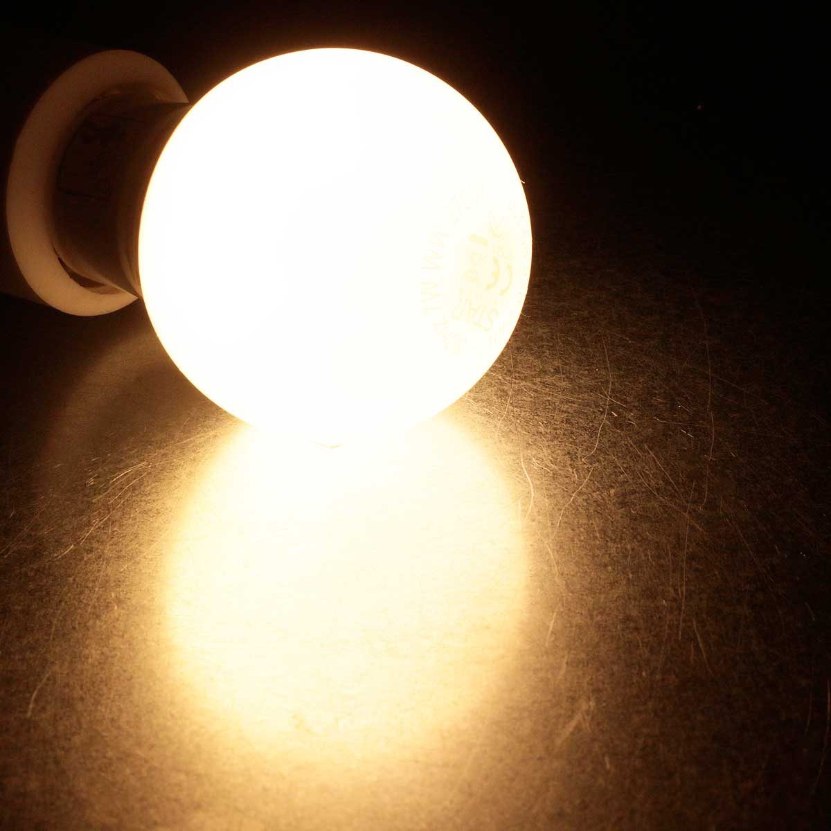 STAR TRADING LED-Leuchtmittel E27 Leuchtmittel mit Bewgungsmelder, 5W 470lm warm, warmweiß