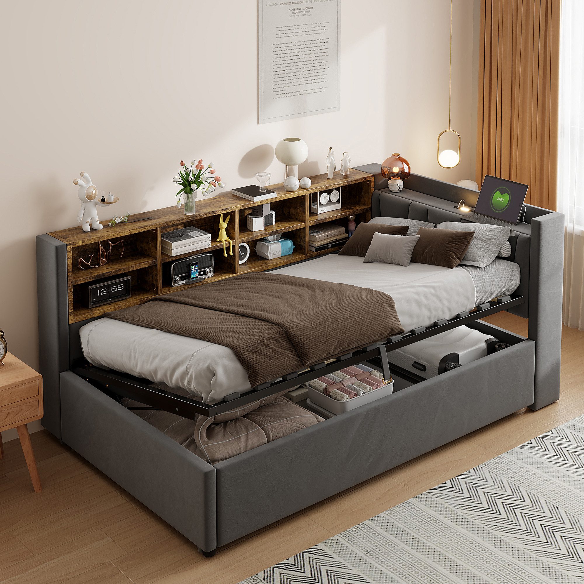 HAUSS SPOLE Schlafsofa 90x200cm mit Nachtlicht, günstig online kaufen