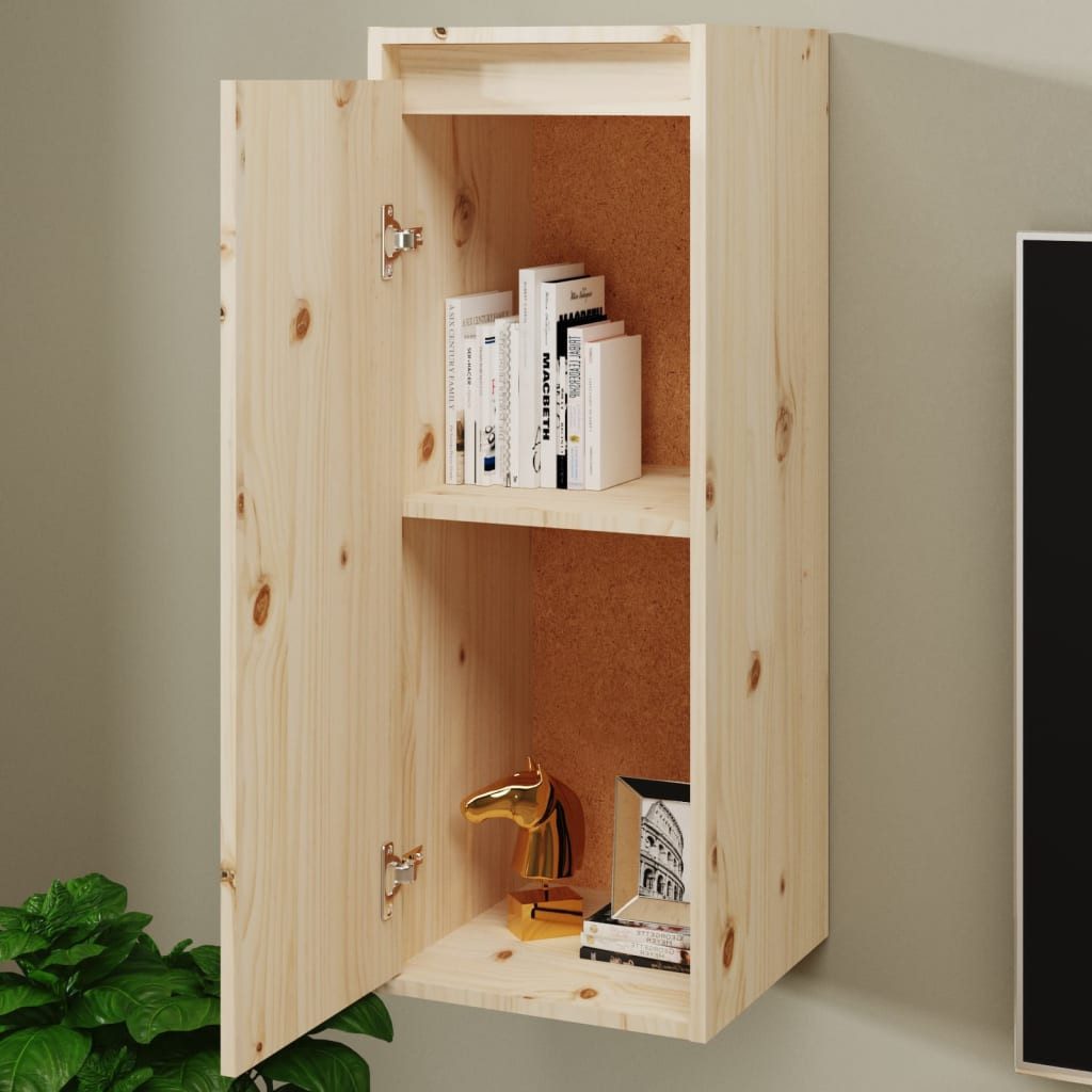 vidaXL Regal Wandschränke 2 Stk. 30x30x80 cm Massivholz Kiefer, 2-tlg. günstig online kaufen