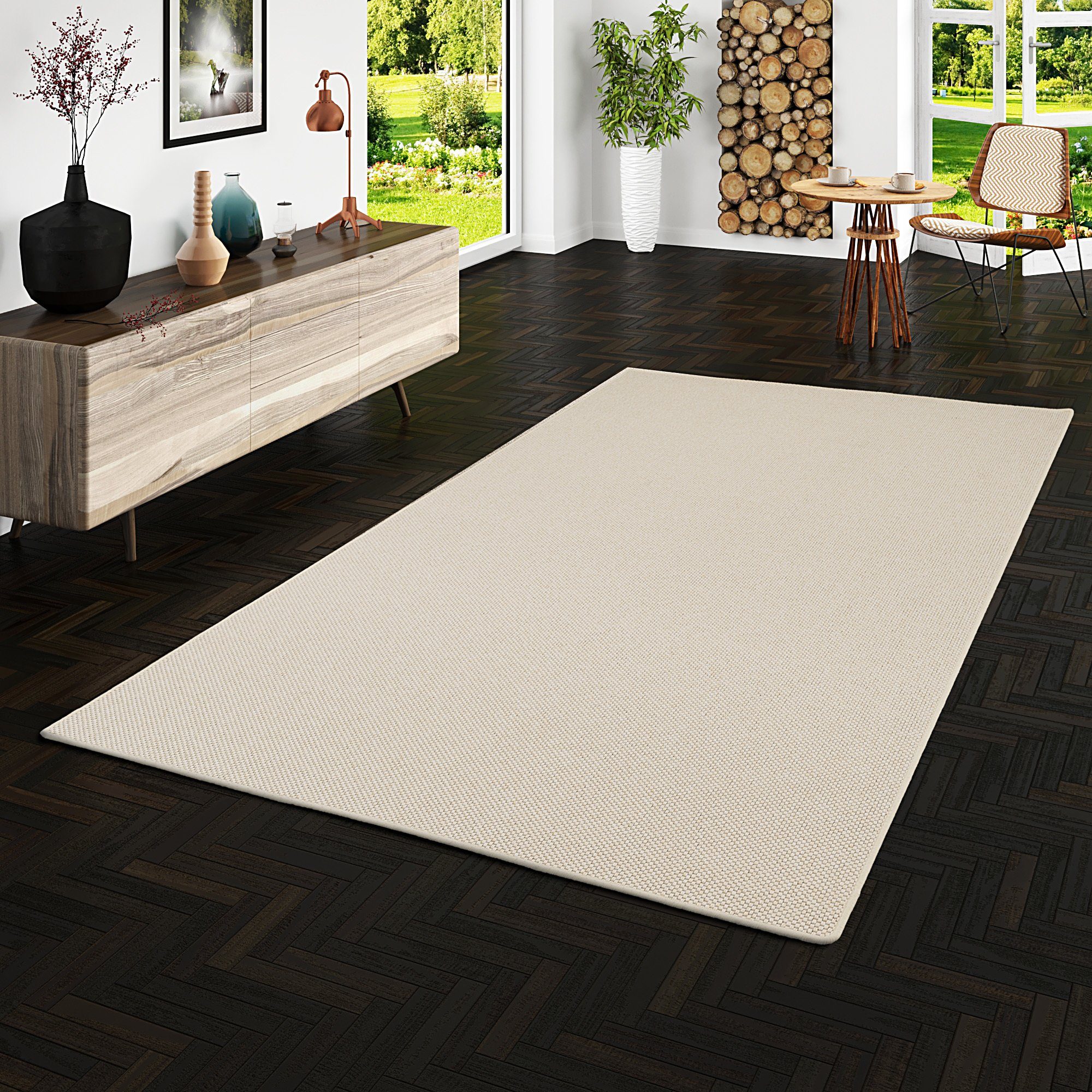 Snapstyle Designteppich Flachgewebe Natur Teppich Bentzon, günstig online kaufen