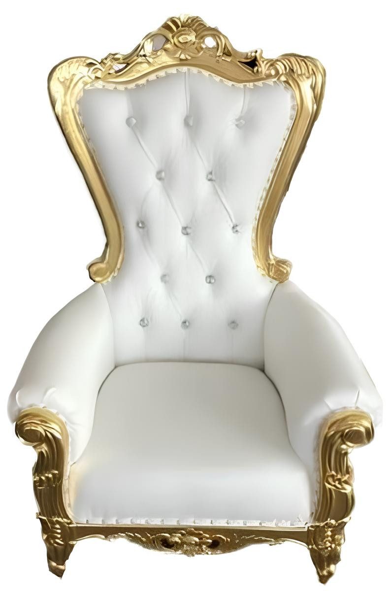 Xlmoebel Ohrensessel Barock Thron Sessel - Königlicher Polster Chesterfield aus Samt (1-St., Sessel), Hergestellt in Europa