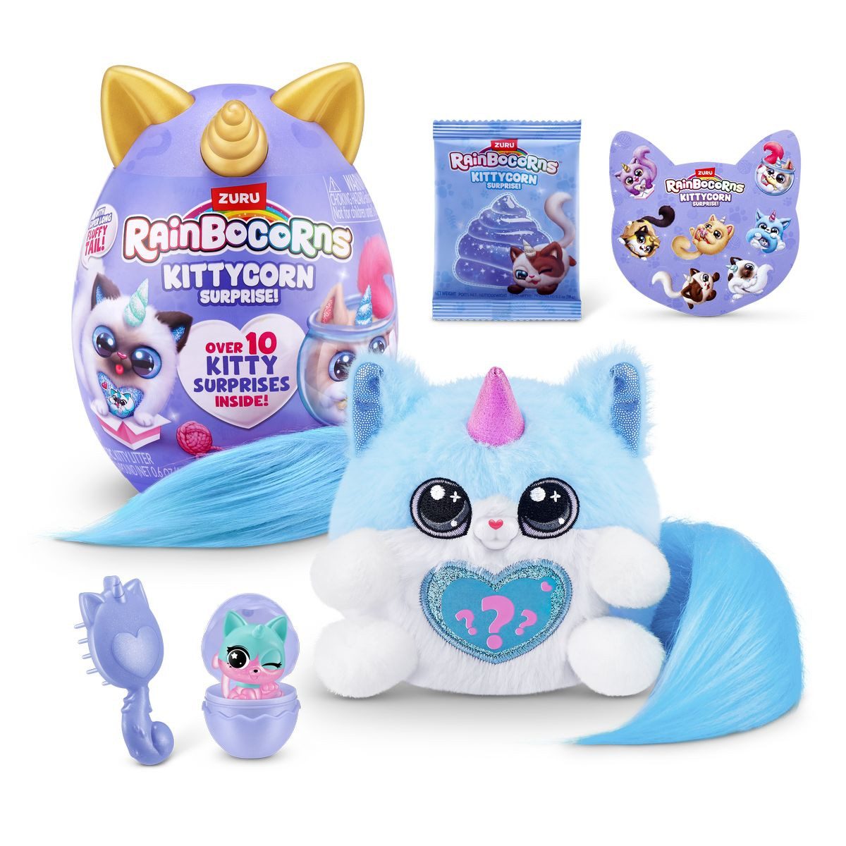ZURU Sammelfigur Rainbocorns Überraschungsspielzeug KittyCorn Surprise 11,7x13,8x18,5cm – Bild 5 von 5
