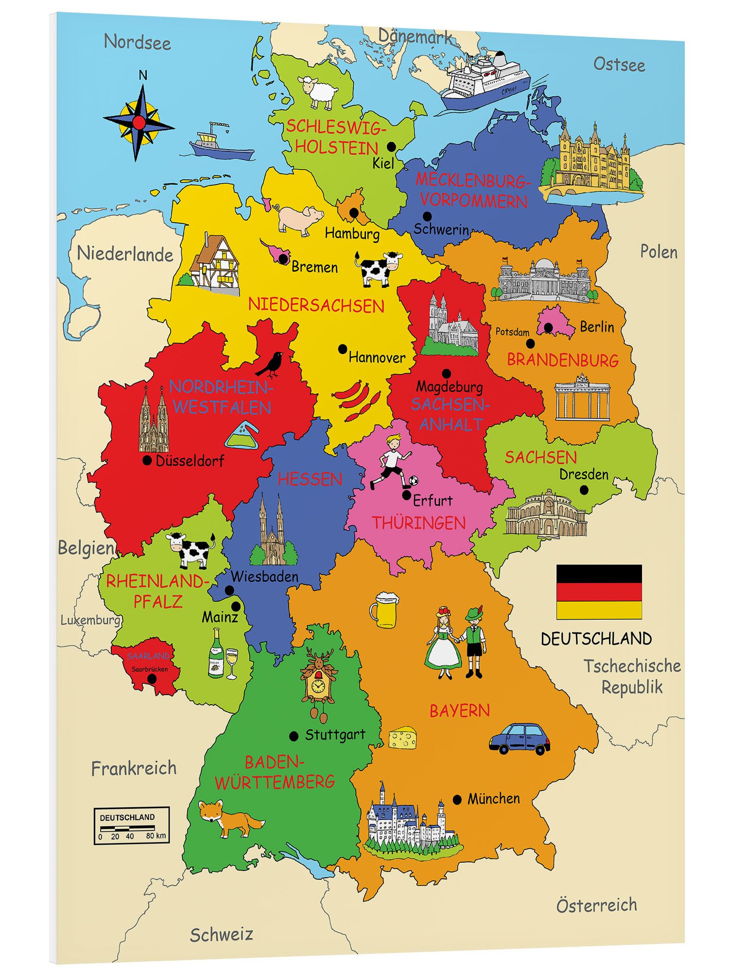 Posterlounge Poster Fluffy Feelings, Bundesländer für günstig online kaufen