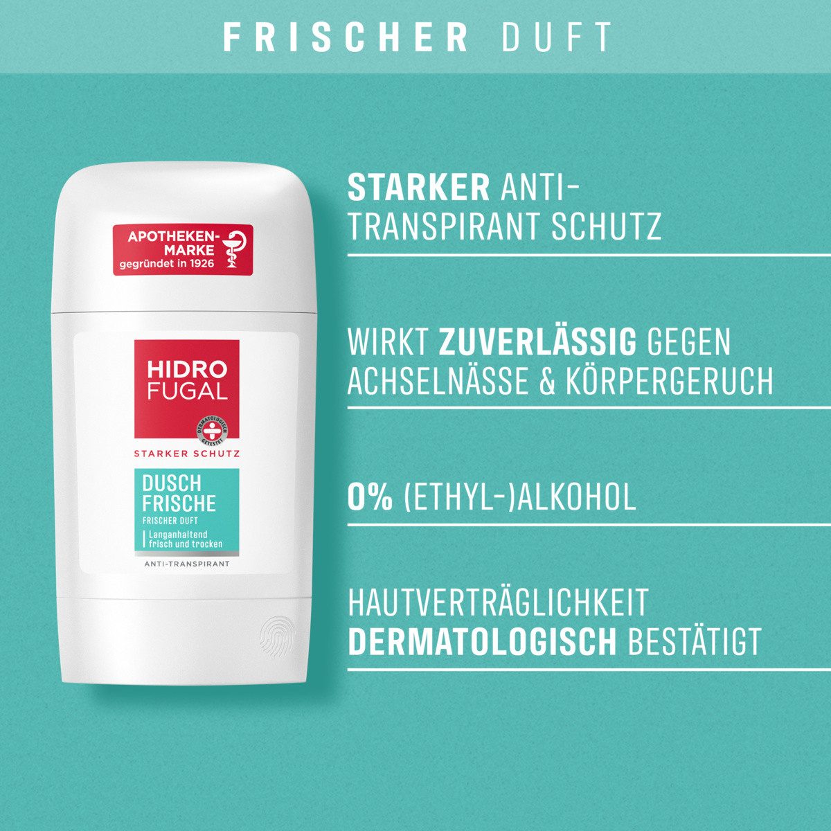 Labello Deo-Stift Deo Dusch Frische Stick 3 x 50ml Starker Anti-Transpirant Schutz, 3-tlg.